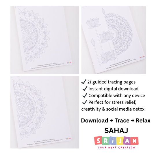 SAHAJ – 21 Printable Mandala Art PDF