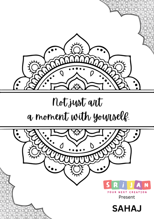 SAHAJ – A5 Mandala Art Notepad for Calm & Focus