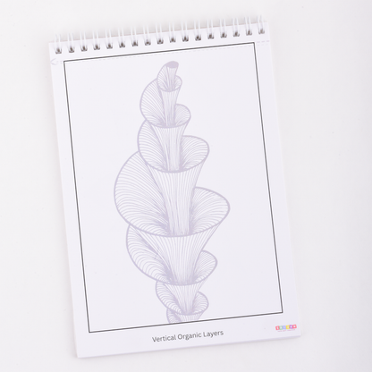 REKHA – A5 Line Art & Pointillism Notepad for Slow Creativity