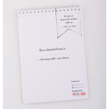 REKHA – A5 Line Art & Pointillism Notepad for Slow Creativity