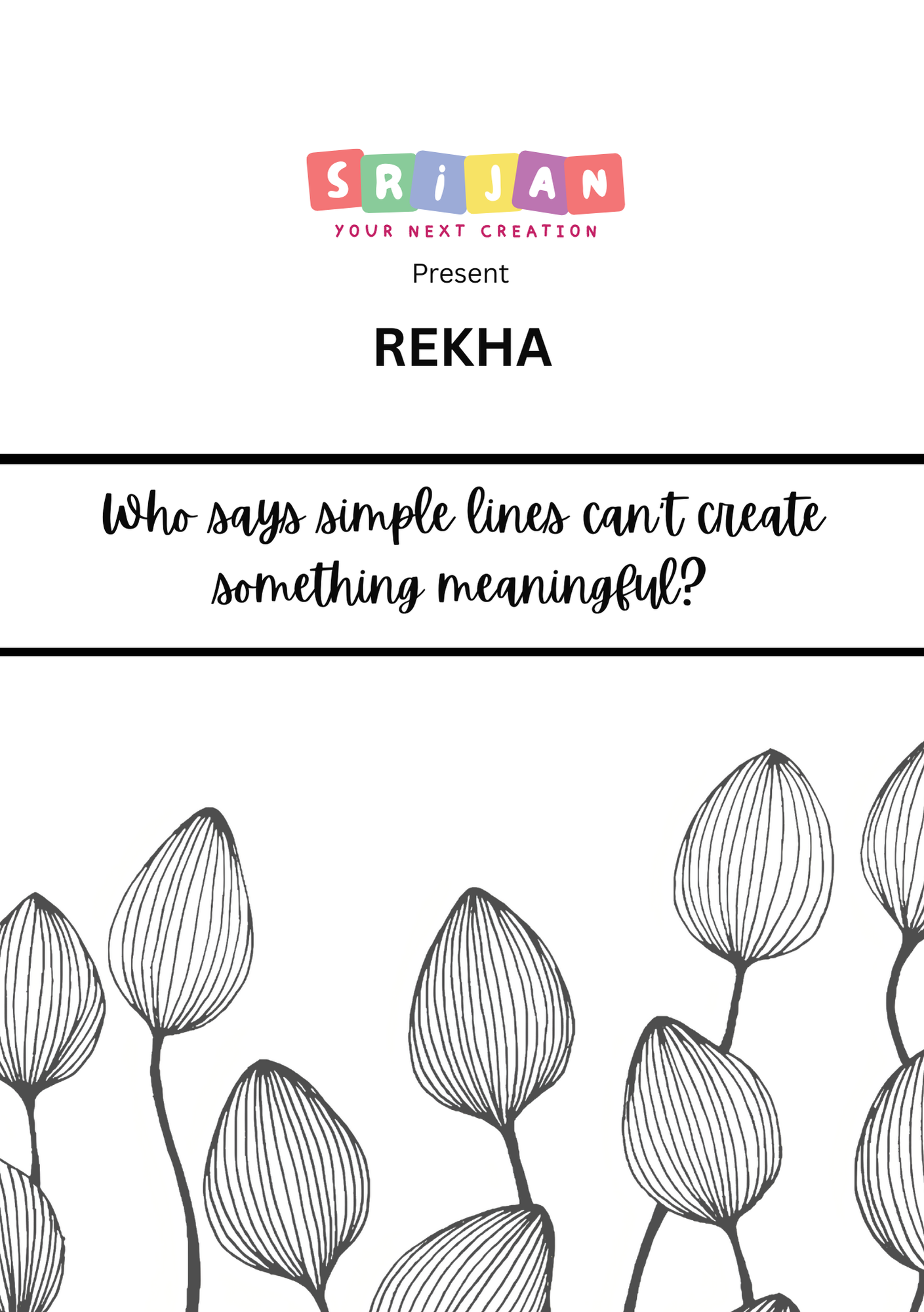 REKHA – A5 Line Art & Pointillism Notepad for Slow Creativity