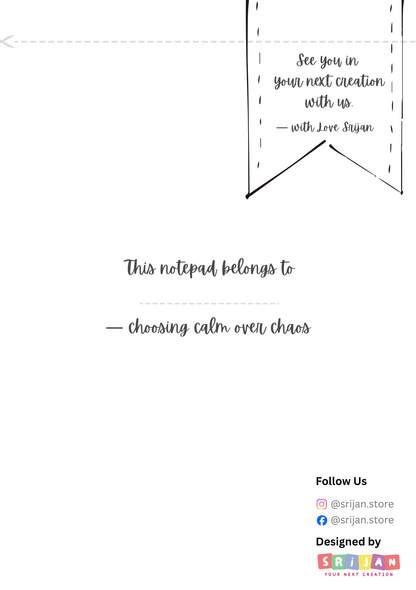 REKHA – A5 Line Art & Pointillism Notepad for Slow Creativity