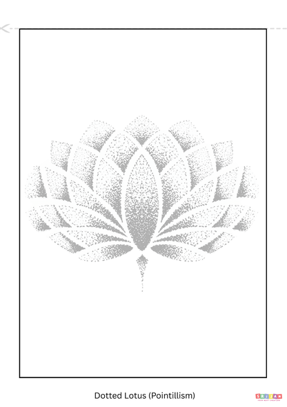 REKHA – A5 Line Art & Pointillism Notepad for Slow Creativity
