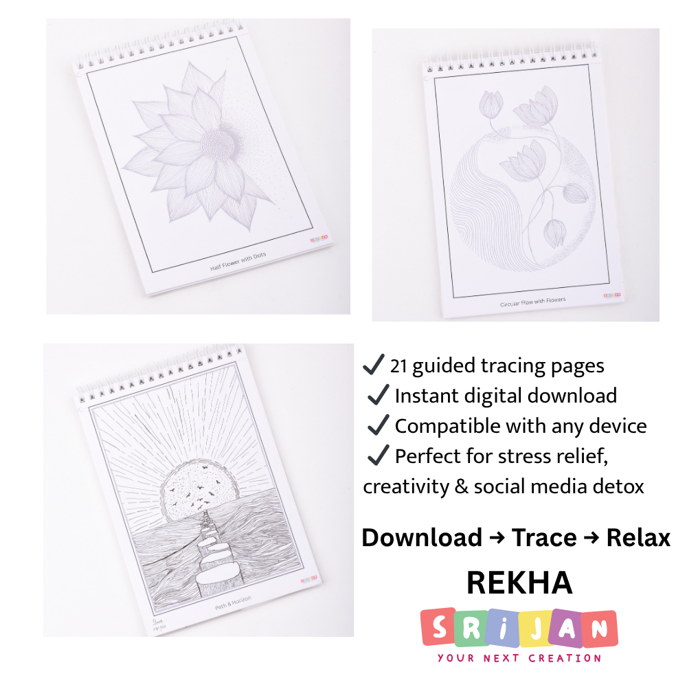 REKHA – 21 Printable Line Art PDF