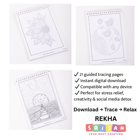 REKHA – 21 Printable Line Art PDF